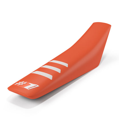 LIGHT RIB Seat Cover - Orange/White