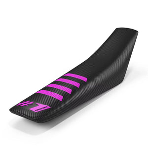 Seat Cover - RIBBED - Black/Pink