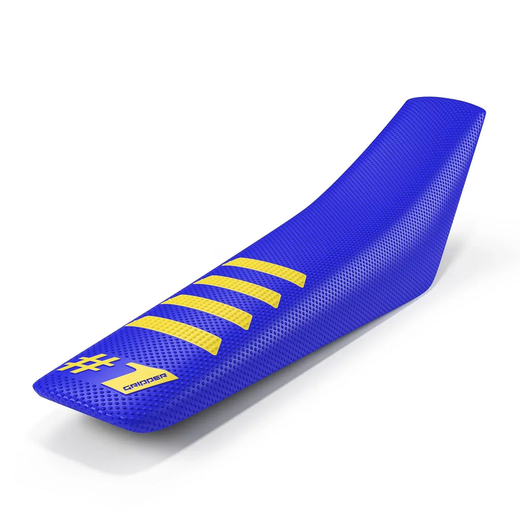 #1 Gripper Seat Cover シートカバー RIBBED Seat Cover - Blue/Yellow