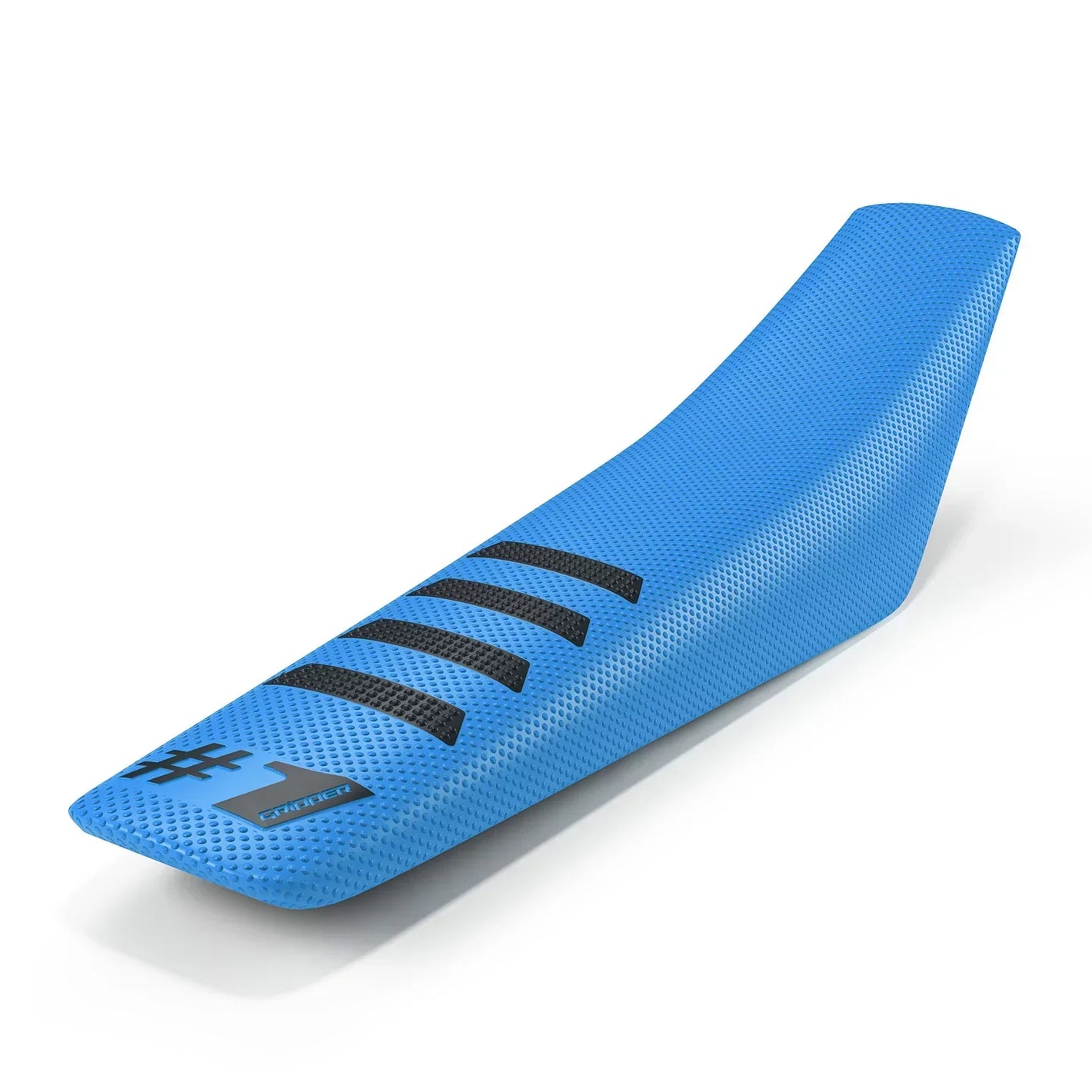 Seat Cover - RIBBED - Light Blue/Black