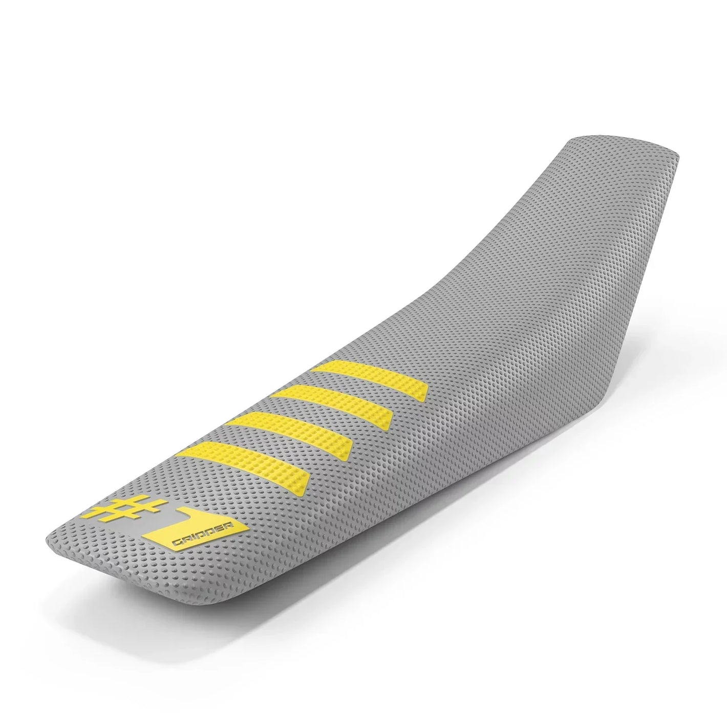 Seat Cover - RIBBED - Light Grey/Yellow