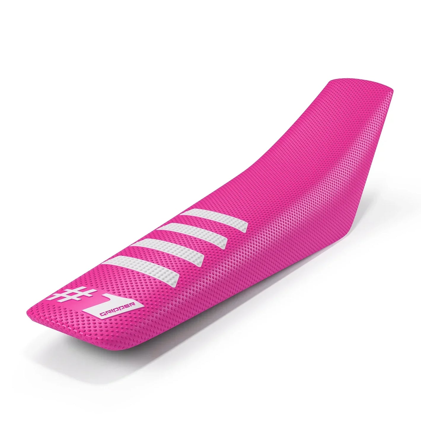 Seat Cover - RIBBED - Pink/White