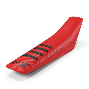 Seat Cover - RIBBED - Red/Black