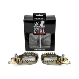Ti-CTRL Footpegs - Mud-Free - Honda/Kawasaki